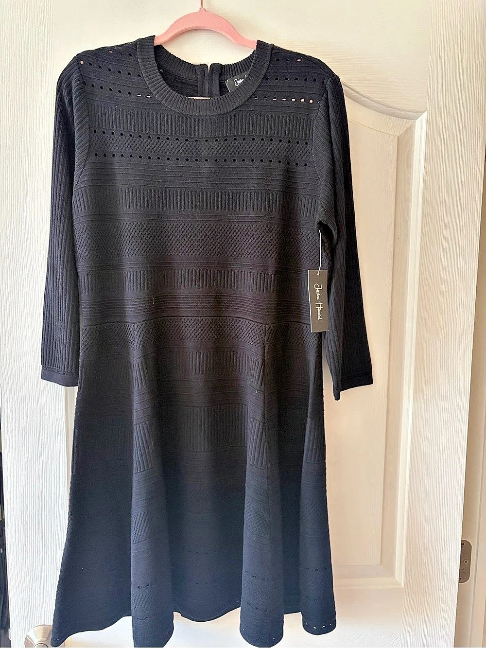 Jessica Howard Black Midi Dress Size XL NWT